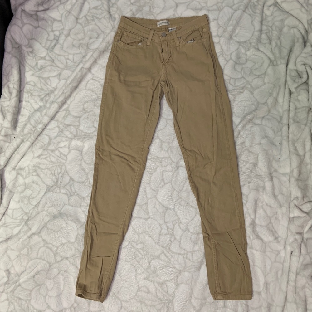 Aphrodite Khaki Skinny Jeggings
